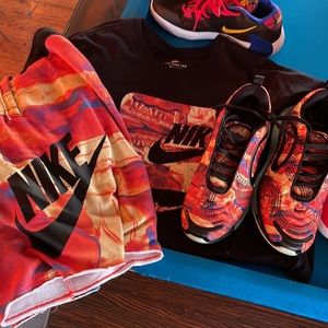 Brand new air max 720 with matching shorts and shirt